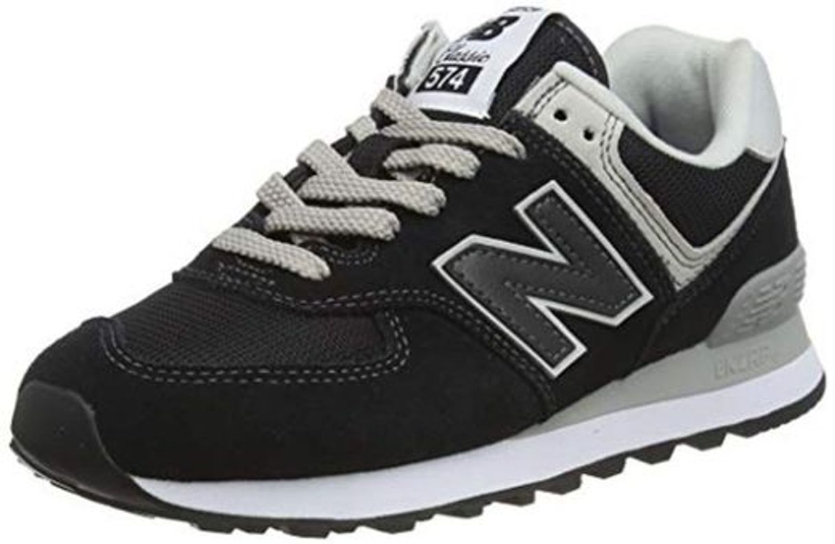 Social New Balance WL574EB, Zapatillas Mujer, Negro