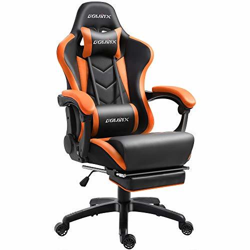 Home Dowinx Silla Gaming Sillón Reclinable Ergonómico Estilo Carreras con Soporte Lumbar Masaje,