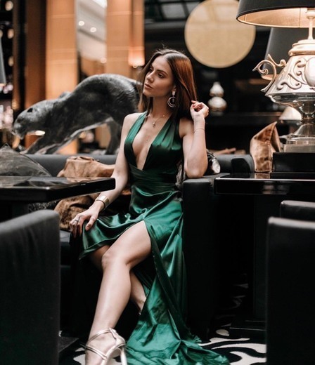 Social Vestido Esmeralda Nadine Merabi 