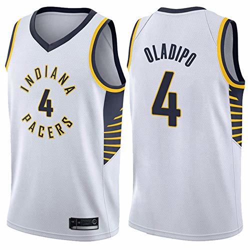 BXWA-Sports # 4 Oladipo Baloncesto Jersey Indiana Pacers Hombres Unisex Retro Clásico