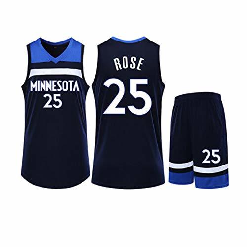 XSJY Hombres Jerseys del Baloncesto Set - NBA Minnesota Timberwolves # 25