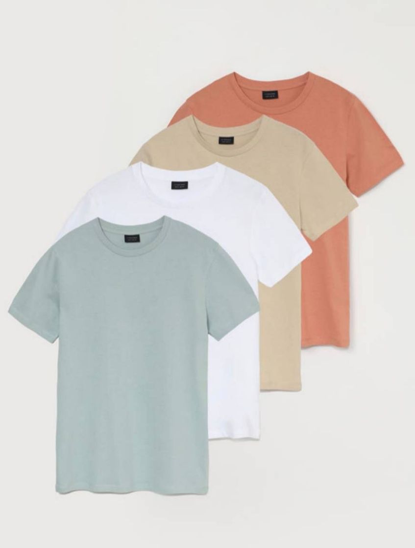 Fashion Pack de 4 t-shirts básicas 