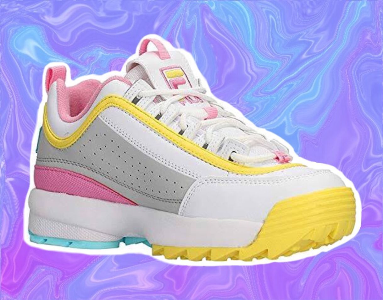 Moda Zapatos de niña FILA Disruptor CB JR en Cuero Blanco 1010850