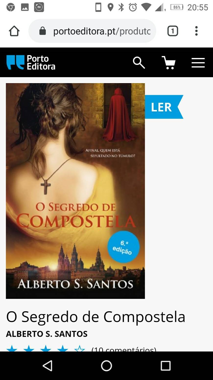 Libro O Segredo de Compostela