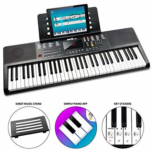 Producto RockJam 61 tecla del teclado de piano con el soporte de la