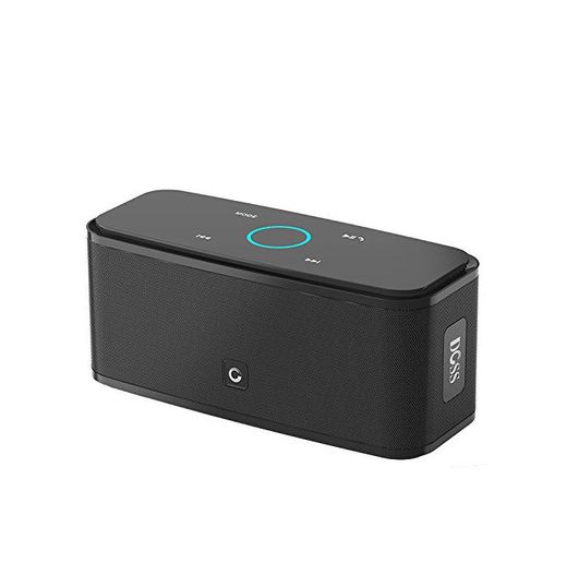 DOSS SoundBox - Altavoz Bluetooth con Tacto Sensible, Potente Subgrave 12W,Doble Controlador
