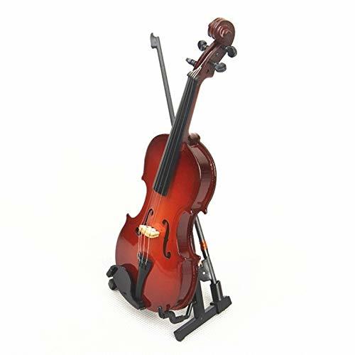 Product LONGW Versione Aggiornata Mini Violino In Miniatura Mini Strumenti Musicali Modello Violino