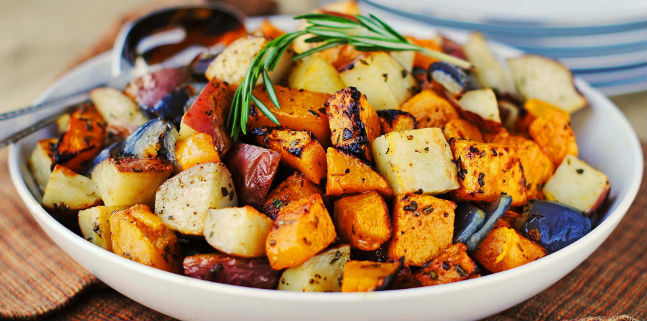 Legumes no forno