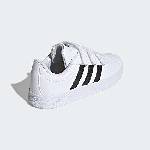 Fashion Adidas VL Court 2.0 CMF I, Zapatillas de Gimnasia Unisex bebé, Blanco