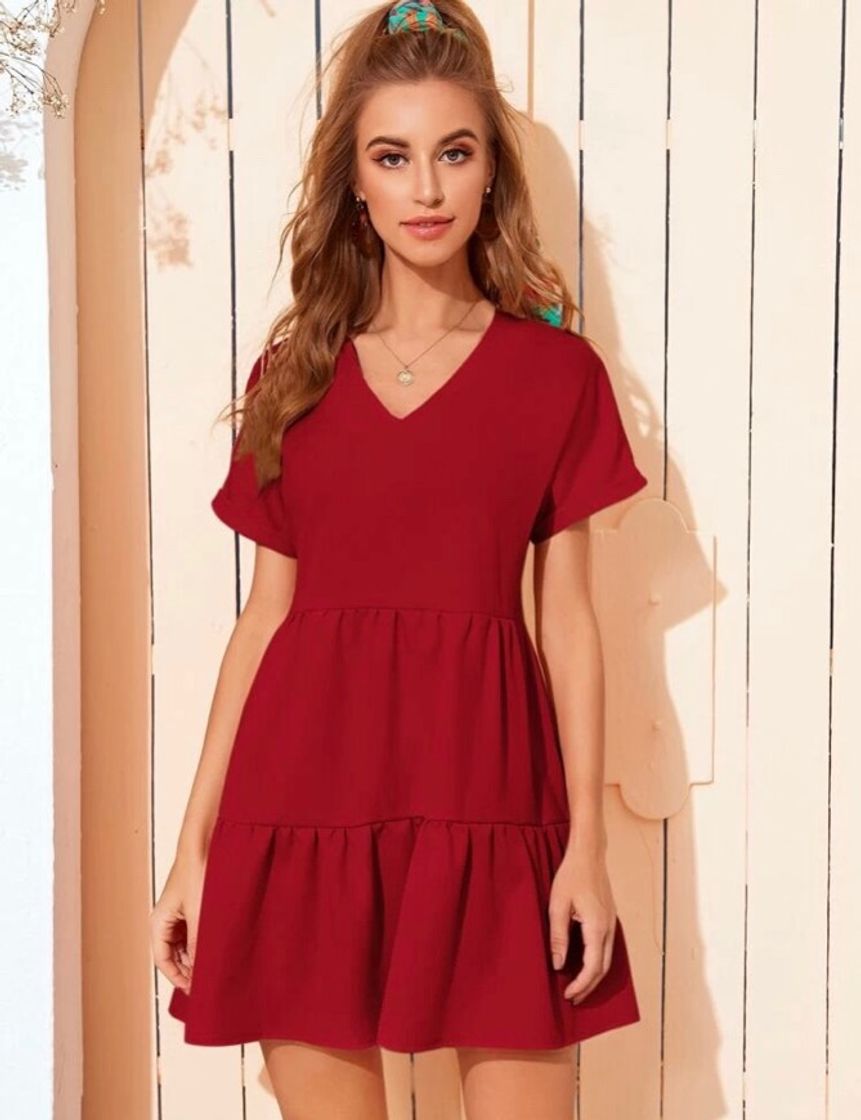 Fashion Vestido vermelho 