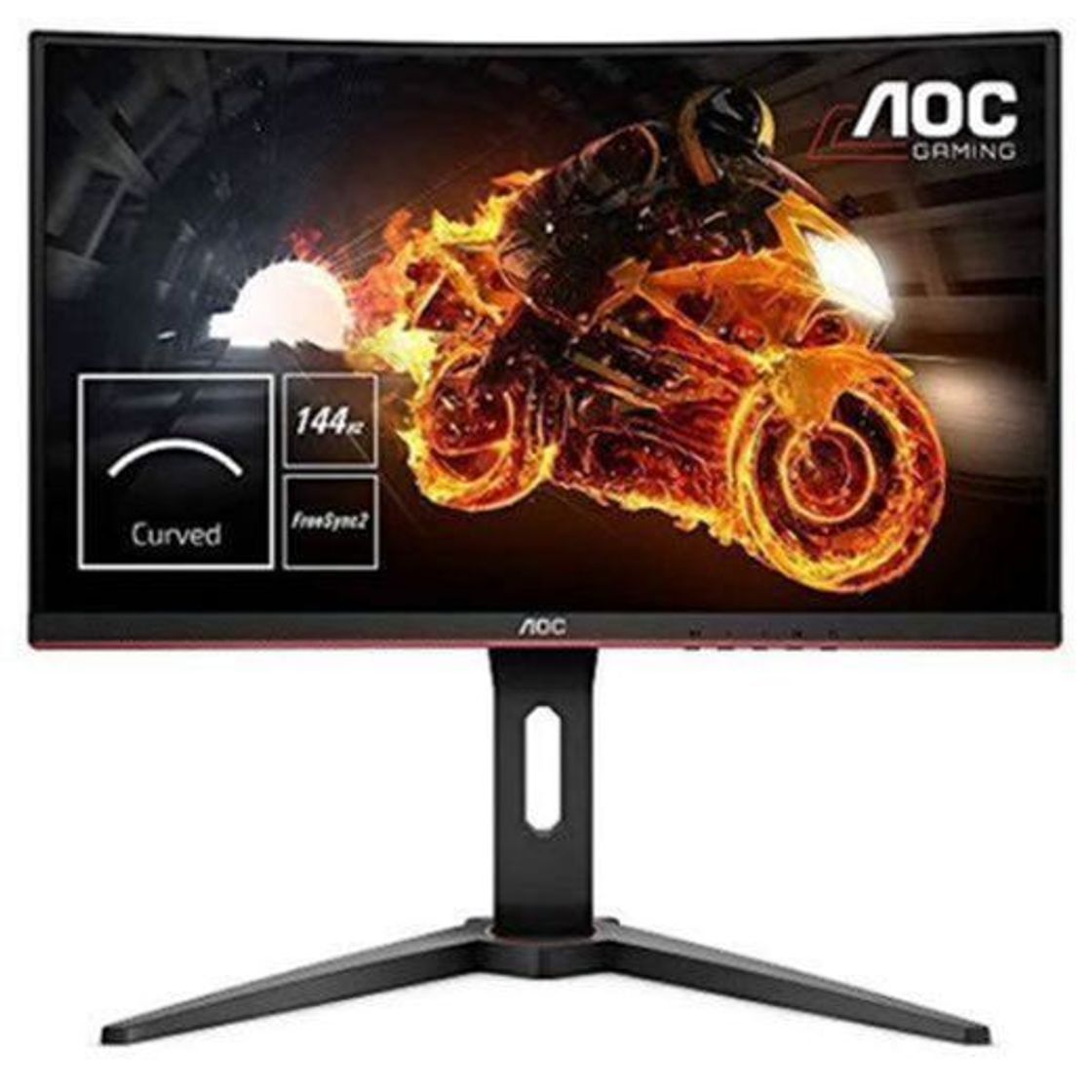 Social AOC C24G1 - Monitor Gaming Curvo de 24" con Pantalla Full HD