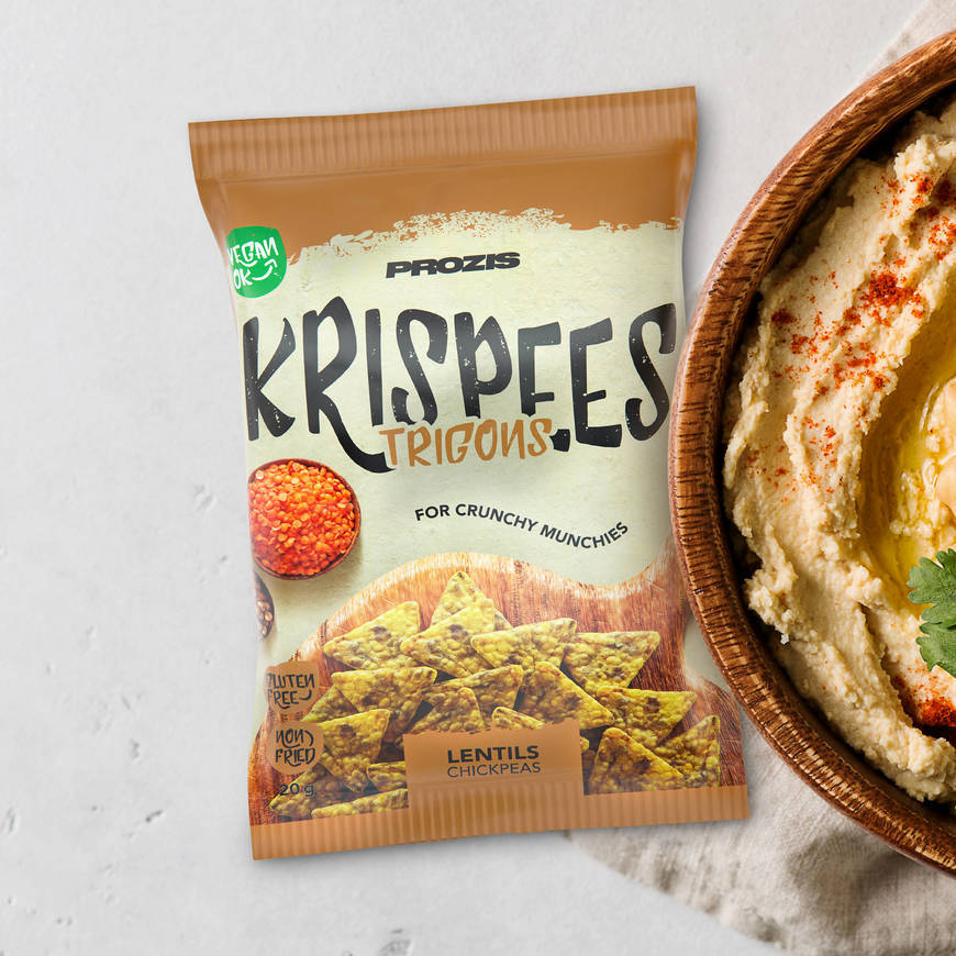 Producto Krispee Prozis lentilhas grão de bico