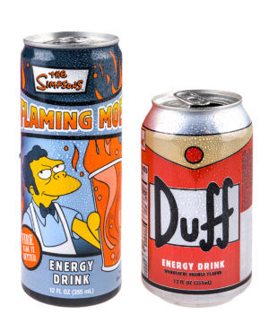 Moda Simpsons energy drinks