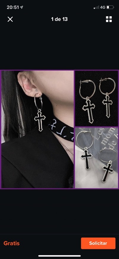 Product Pendientes cruz