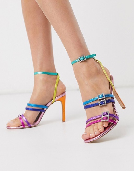 Moda Sandalias Kurt Geiger London Pierra, rainbow colors