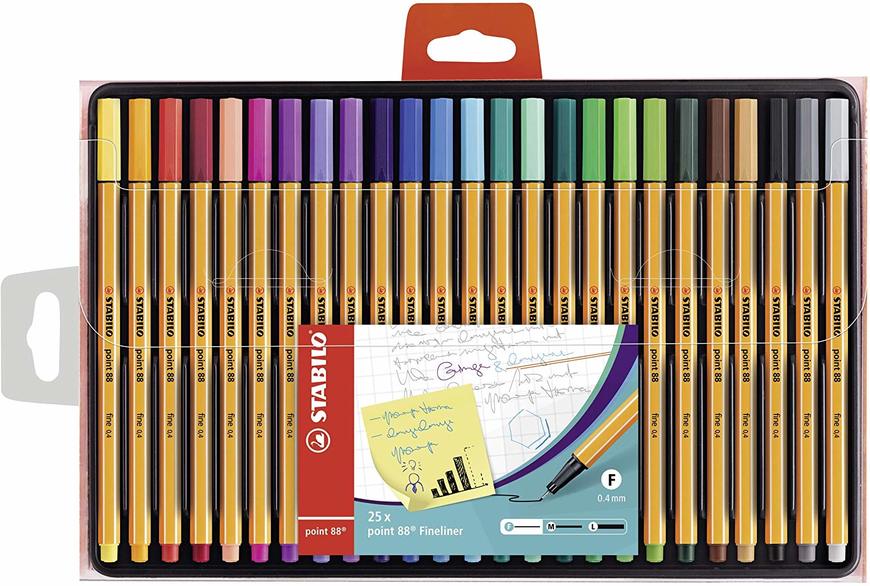 Fashion Stabilo Point 88 Fineliner Pens, 0.4 mm - 20-Color ... - Amazon.com