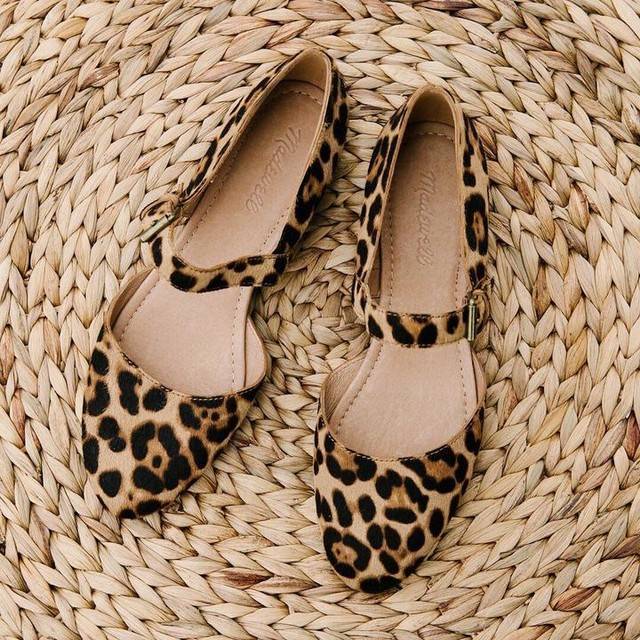 Products Mary Jane Leopard Flats