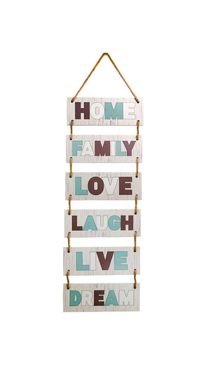 Wooden hanging wall sign