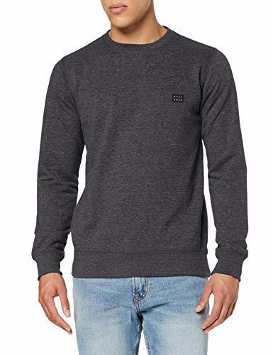 Moda BILLABONG All Day Crew Sudadera, Hombre, Negro