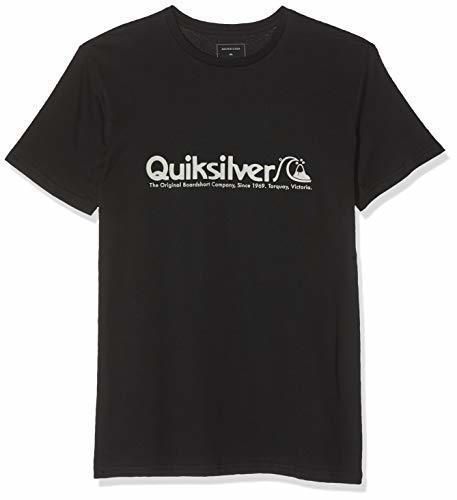 Quiksilver Modern Legends T-Shirt Men Camiseta de Manga Corta, Hombre, Negro
