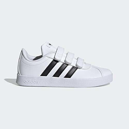 Adidas VL Court 2.0 CMF I, Zapatillas de Gimnasia Unisex bebé, Blanco