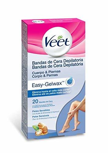 Belleza Veet Bandas de Cera Fria Depilatoria para Depilación de Cuerpo y Piernas