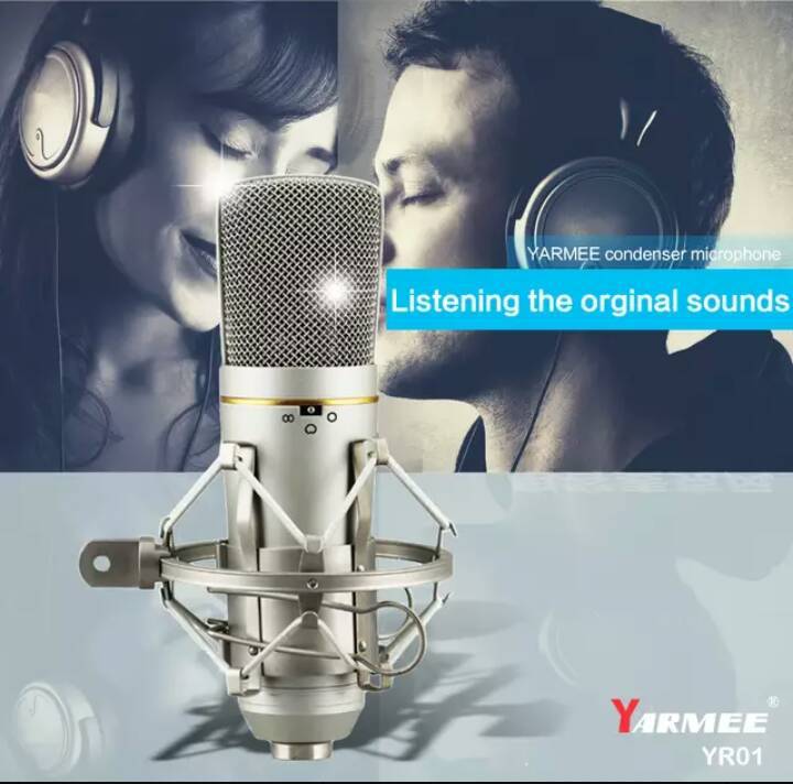 Social Microfone profissional YARMEE XLR estúdio de gravação 