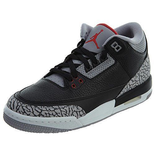 Nike Zapatillas Air Jordan 3 Retro Black Cement Para Hombre EN Cuero