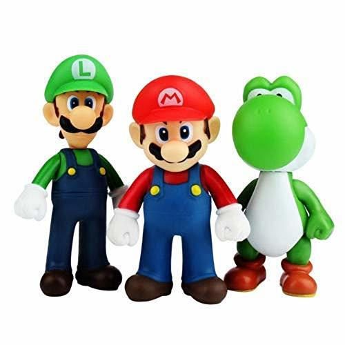 CY Figuras de Super Mario Toys Mario y Luigi Figuras Yoshi y