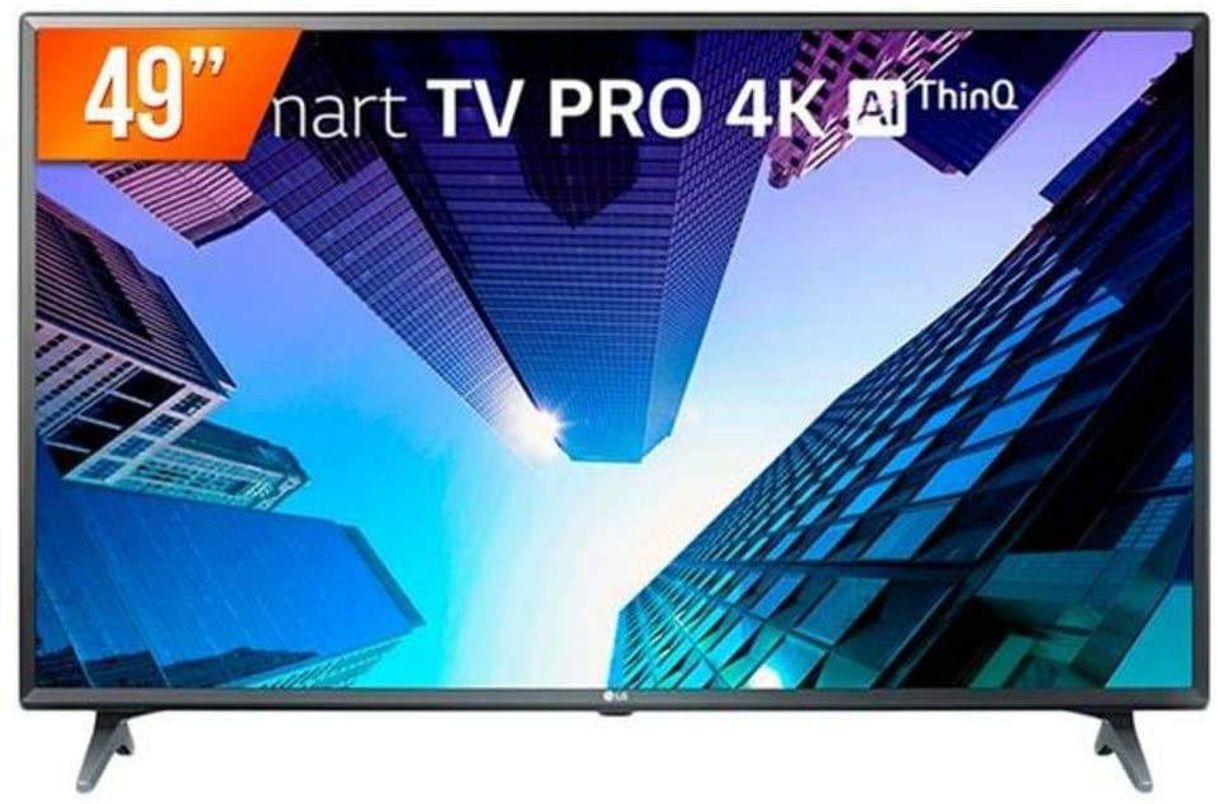 Fashion Smart TV LED 49" LG ThinQ AI Ultra HD 4K 49UM731C 3 HDMI 