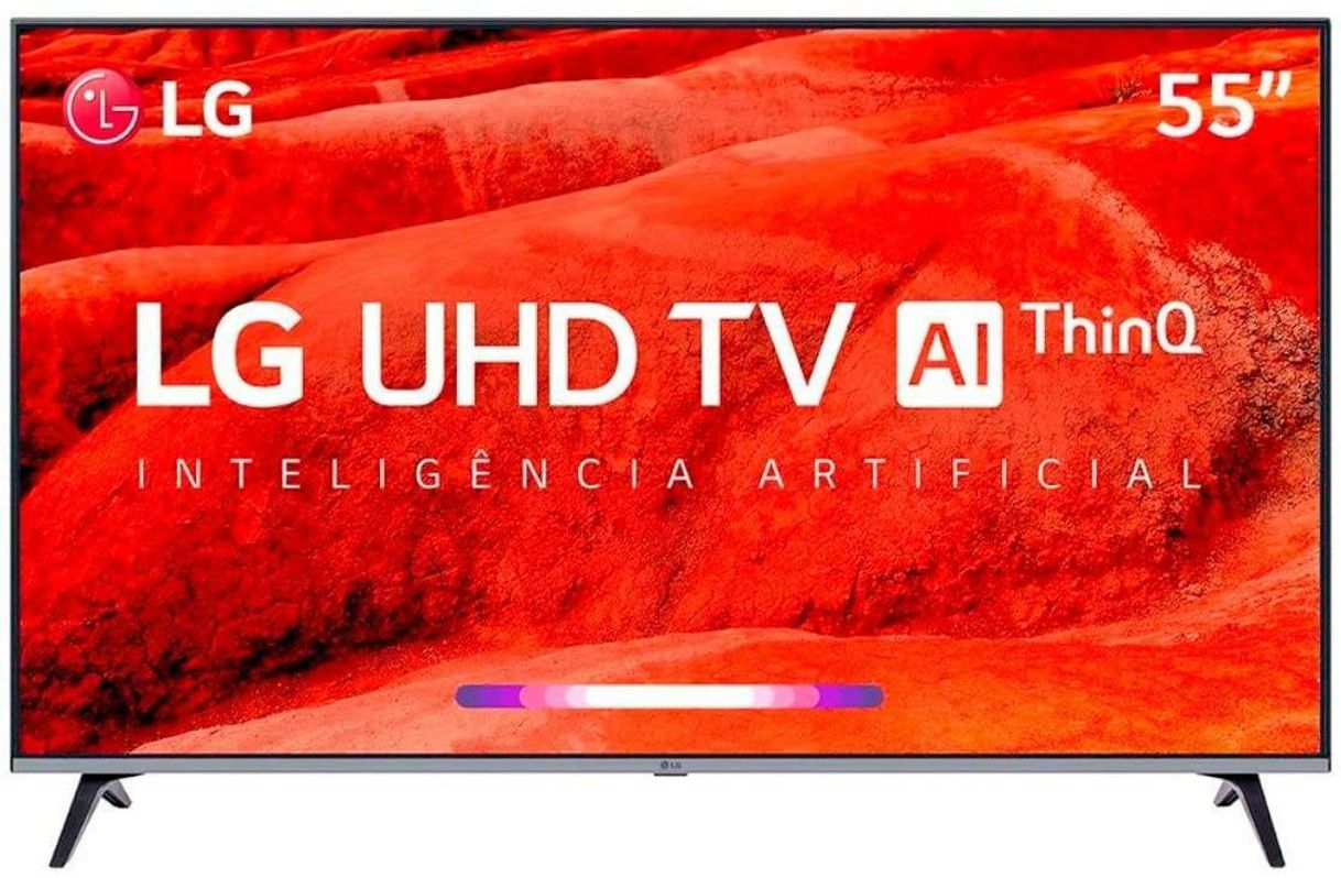 Fashion Smart TV 55" 55UM7520PSB LG 4K HDR Ativo, ThinQ AI Inteligen