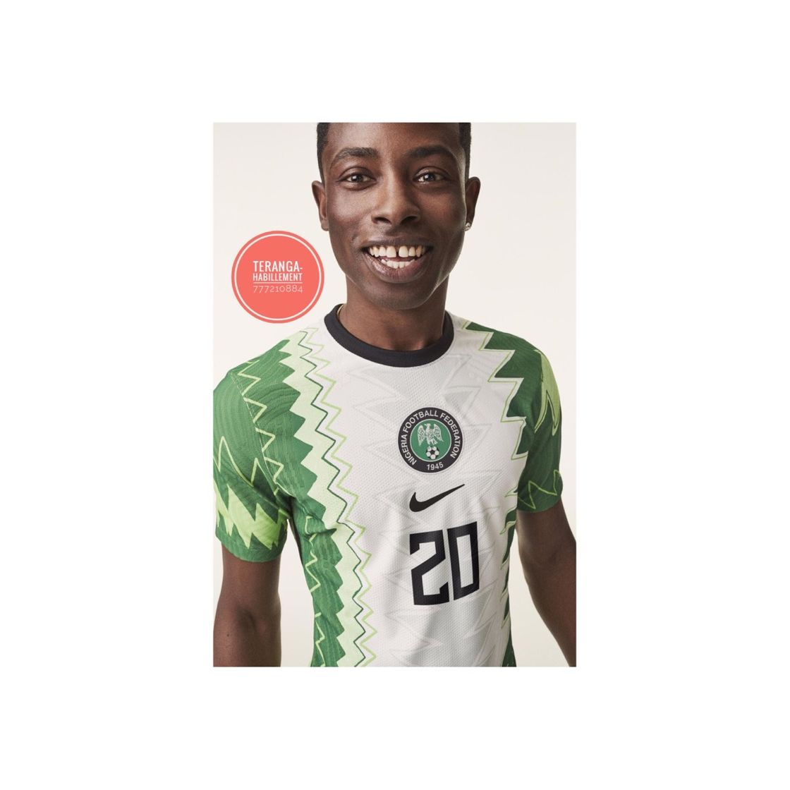 Products # 7# 10# 18 Kit de Copa Mundial de Nigeria 2018, Camiseta