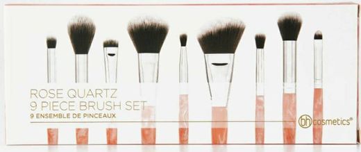 BH Cosmetics Rose Quartz 9 Piece Brush Set 