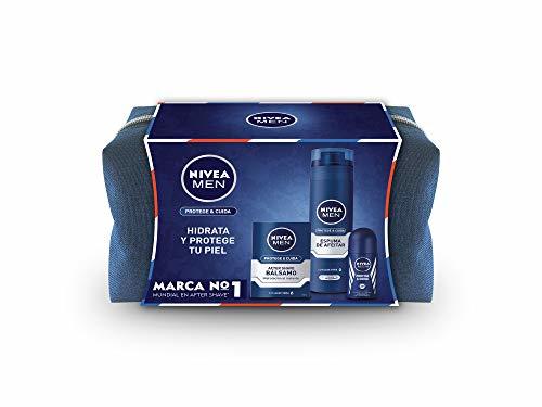 Product Nivea Men Protege y Cuida Neceser, Set de Baño con Espuma Protectora