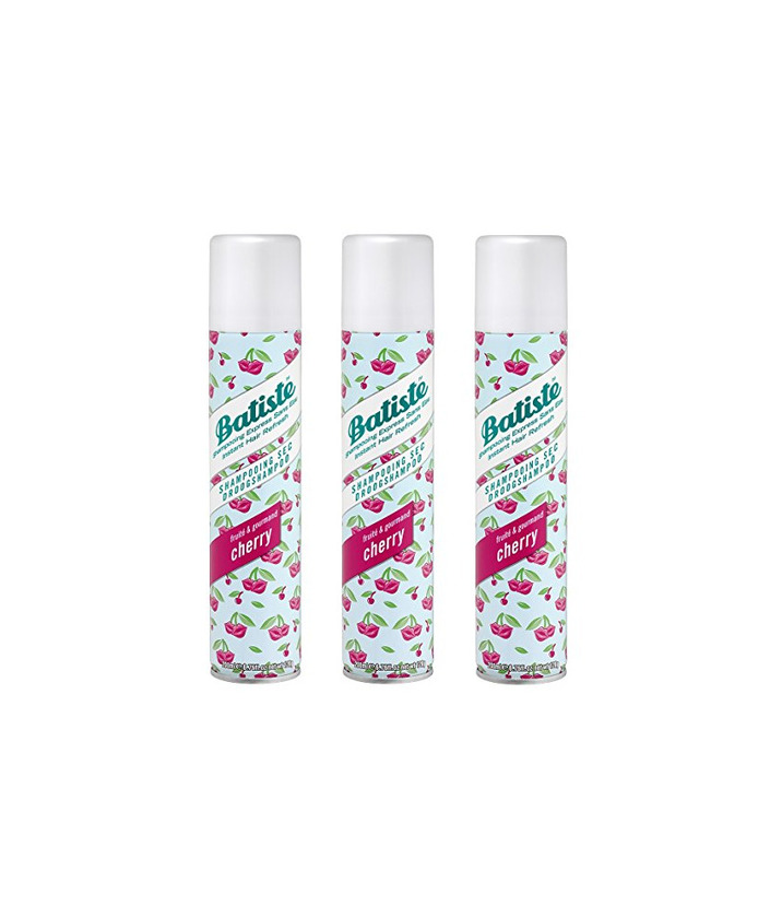 Belleza Batiste Cherry Dry Champú - 3 Recipientes de 200 ml - Total