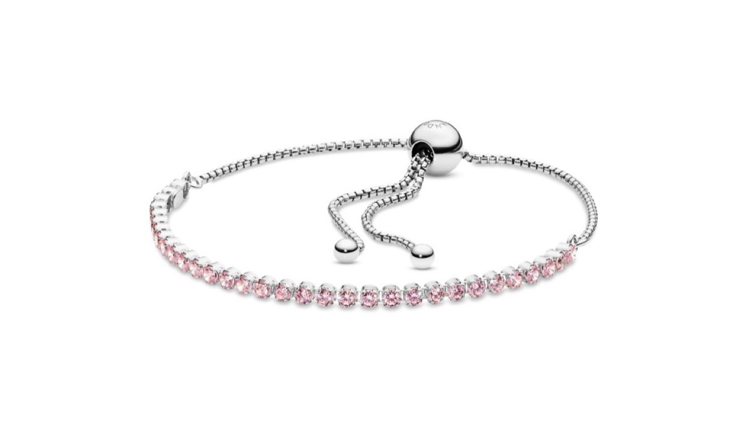 Moda Pulseira Sparkling Strand Cor-de-Rosa