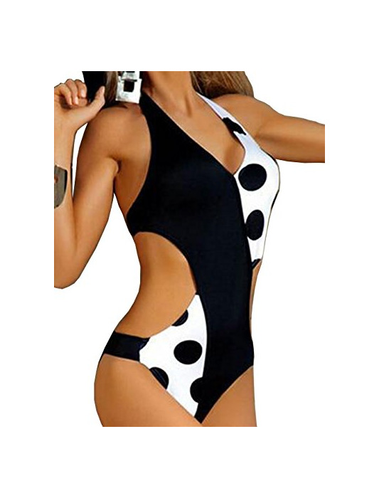 DATO Mujer Trajes de Baño una Pieza Monokini Trikini Acolchado Push Up