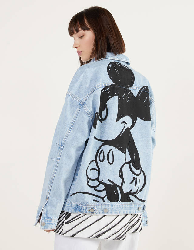 Producto Casaco Denim Mickey Mouse Bershka