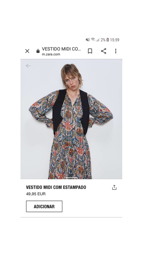 Producto Vestido midi Zara 