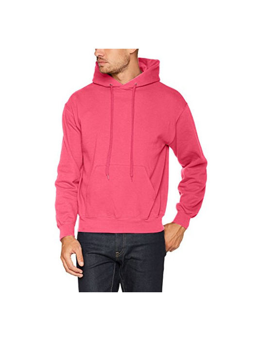 Productos Fruit of the Loom Hooded Sweat, Sudadera para Hombre, Opaco Fucsia Mediana