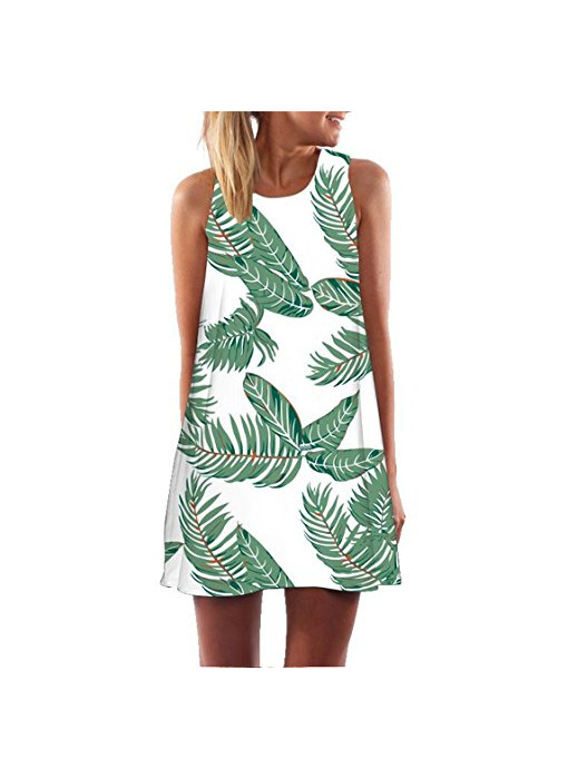 Moda Ocean Plus Mujer Verano Flamenco Camisola Vestido De Playa Top Sin Mangas