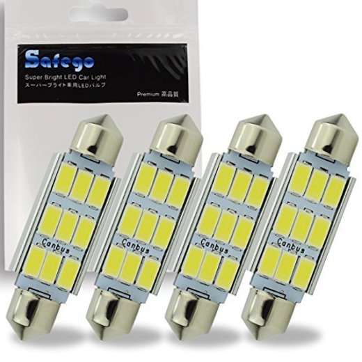 Safego 4 x 42mm LED Canbus 9SMD 5730 Luz Interior de Coche