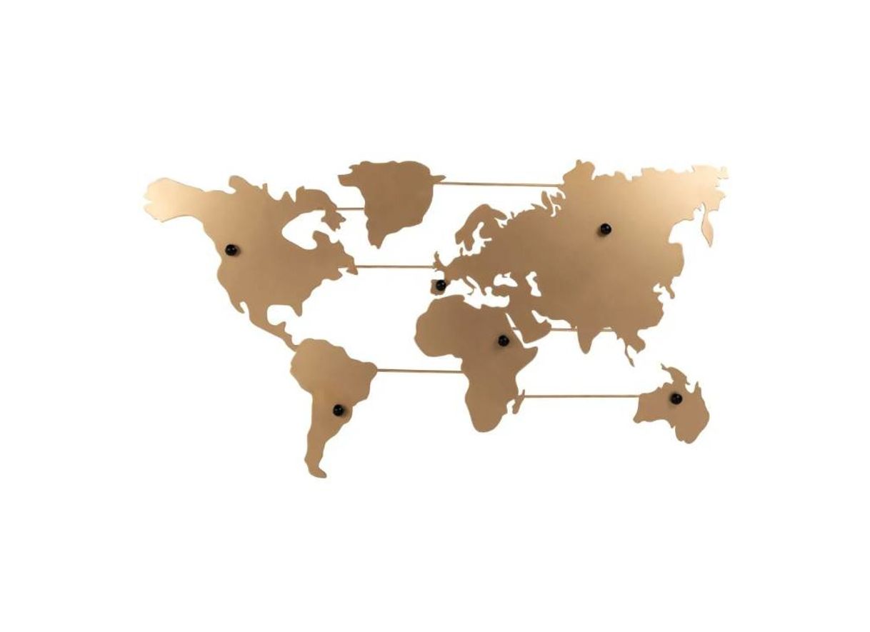 Product Golden Metal World Map