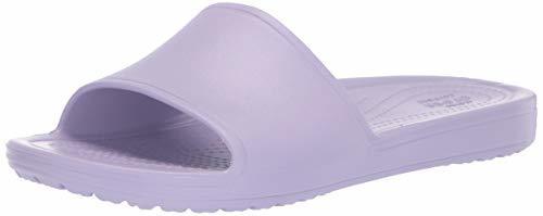 Moda crocs Sloane Slide W, Zapatos de Playa y Piscina para Mujer, Morado