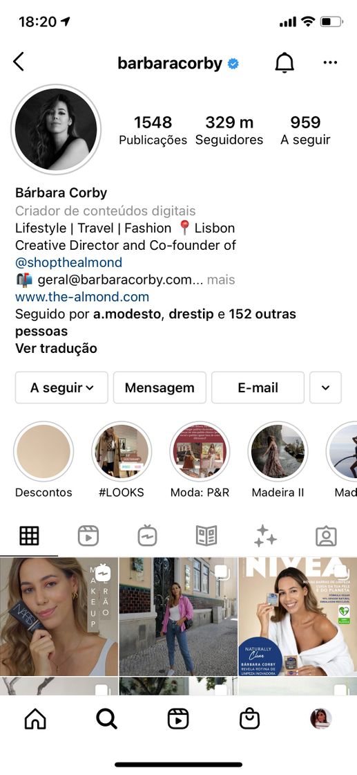 Moda Barbara Corby (instagram)