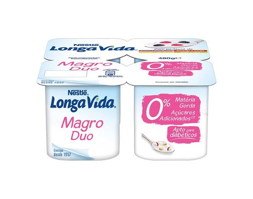 Iogurte magro longa vida