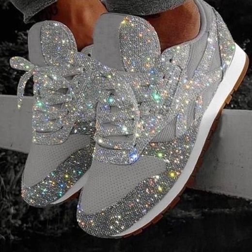 tênis rendas até sapatos vulcanizados bling sparkly platafor
