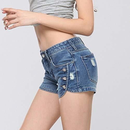 Xiaolao Denim Shorts Jeans Feminino Verano