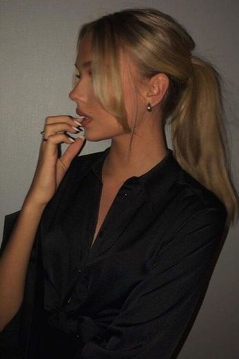 cabelo preso ( blonde hair ponytail )