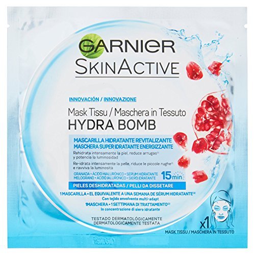 Social Garnier SkinActive Hydra Bomb Maschera Super Idratante Energizzante per Pelli da Dissetare